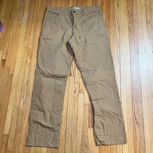 Carhartt Pants Mens 34 X34 Rugged Flex Rigby Relaxed Fit Tan Long Tall